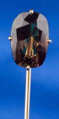 Antique 14kt Gold and Alexandrite Stick Pin