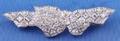 Art Deco Platinum and Diamond Bow Brooch