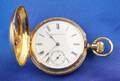18kt Gold and Enamel Hunting Case Pocket Watch American Watch Co