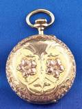 Antique 14kt Bicolor Gold Hunting Case Pocket Watch