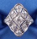 Art Deco Platinum and Diamond Ring