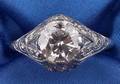 Art Deco Platinum and Diamond Solitaire