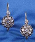 Rosecut Diamond Earpendants
