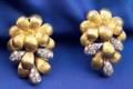 18kt Gold Platinum and Diamond Earpendants Cellino