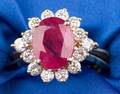 18kt Gold Ruby and Diamond Ring