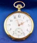 Antique 18kt Gold Open Face Pocket Watch Bailey Banks  Biddle