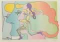 Peter Max GermanAmerican b 1937 Three Lords and Runner