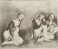 Moses Soyer American 18991974 Dancers at Rest