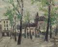 Simone van Moppes Dutch 20th Century City View