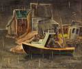 Emily Muir American b 1904 A Fishermans Rainy Day