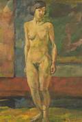 Pola Gauguin Danish 18831961 Standing Nude
