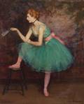 Louis Kronberg American 18721965 Ballerina Holding a Fan