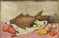 Andres Monreal ChileanFrench b 1937 Still Life with Fish