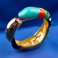 ArtistDesigned Polychrome Enamel Serpent Bangle Niki de Saint Phalle