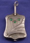 Art Nouveau Silver Slide Locket