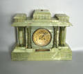 French green onyx mantle clock