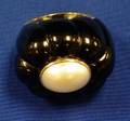 Chanelstyle Onyx Pearl and 14kt Gold Plate Ring