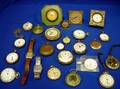 Group of Travel Clocks Pocket Watches and Wristwatches