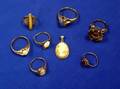 Group of Gold Gemset Rings