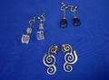 Three Pairs of Modern Earrings