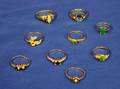 Nine Gold and Stone Rings