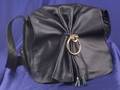 Vintage Navy Blue Leather Handbag Gucci
