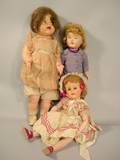 Three Plastic Dolls including Madame Alexander Madelaine