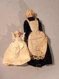 Doll House Maid and All Bisque Tiny Child