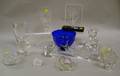 Twelve Assorted Art Glass Table Items and Figurines