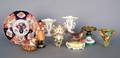 Miscellaneous pottery and porcelain to include two bird on nests