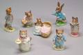 Seven Beswick Ceramic Beatrix Potter Character Figures