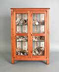 French fruitwood display case