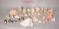 Large collection of porcelain and bisque dolls