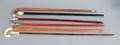 Three ivory handled canes
