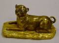 Gilt Bronze Recumbent Pug