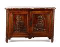 Louis XVXVI Marble Top Carved Walnut Buffet