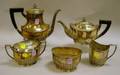 FivePiece Reed  Barton Silver Plated Tea Set