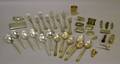 Set of Eight 800 Fine Silver Forks Two Small Sets of Sterling Silver Spoons and Approximately 18 Sterling Silver Personal and Access
