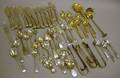 Thirtyseven Pieces of Sterling Silver Flatware and Fourteen Pieces of Assorted Coin 800 Fine and Other Silver Flatware