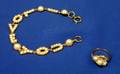 14kt Gold and Pearl Love Bracelet and Ring