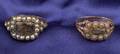 Two Antique 14kt Gold and Seed Pearl Memorial Rings