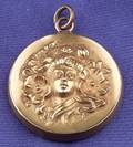 Art Nouveau 18kt Gold Pendant