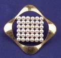 18kt Gold and Cultured Pearl PendantBrooch Necklace Mikimoto