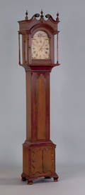 Pennsylvania Chippendale walnut tall case clock ca 1790
