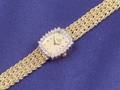 Ladys 14kt Gold and Diamond Wristwatch Omega