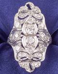 Art Deco Platinum and Diamond Ring