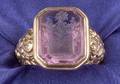 14kt Gold and Amethyst Intaglio Ring