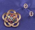 Two 14kt Gold and Gemset Jewelry Items