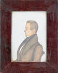 New York miniature folk portrait of a gentleman