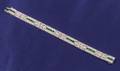 Art Deco Platinum Diamond and Emerald Bracelet Jung  Klitz New York